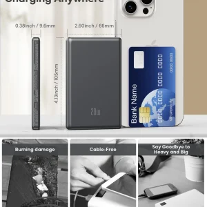 5000mAh Magnetic Power Bank - Thumbnail Image 6
