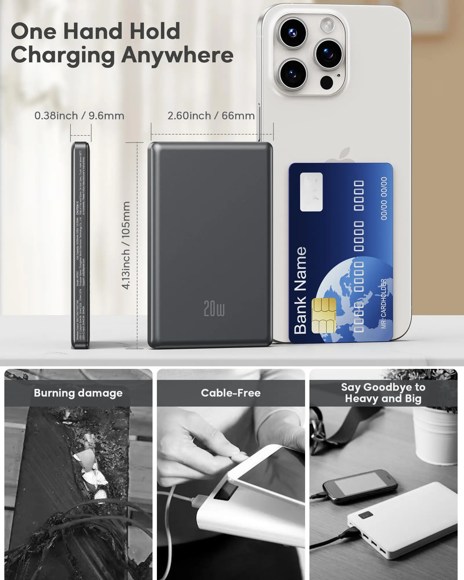 5000mAh Magnetic Power Bank - Image 6