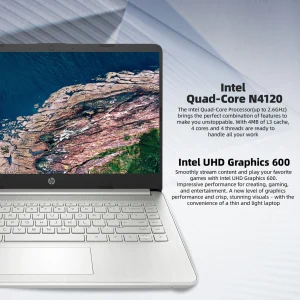 HP 14" Business Laptop,Intel Celeron N4120,4GB RAM, 128GB eMMC,1 Year Office 365,Windows 11 Home - Thumbnail Image 5