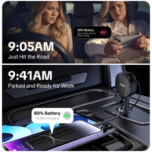 2-In-1 Retractable Fast Car Charger , 66W High-Speed Charging, 2.3 Inch Long Cable, 52.4g easy to carry,1USB Ports, Compatible With Android、Phone 17/16/15/14/13/12/11, Galaxy, Pixel, And More Smart Devices,Gift For Car Lovers - Thumbnail Image 4