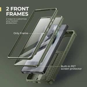Dexnor For Samsung Galaxy S25/S25 Plus/S25 Ultra /S25 Edge 2025Case Full Body Shockproof Camera Cover &Built-in Screen Protector Kickstand - Thumbnail Image 2