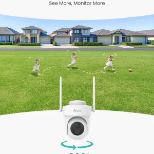Camstro 4k solar camera outdoor wireless 4CH NVR Full-color night vision 2.4G 5G WIFI Camera PIR Two-way voice WiFi PT Camera Outdoor ,Built-in 64GB SD card - Thumbnail Image 4