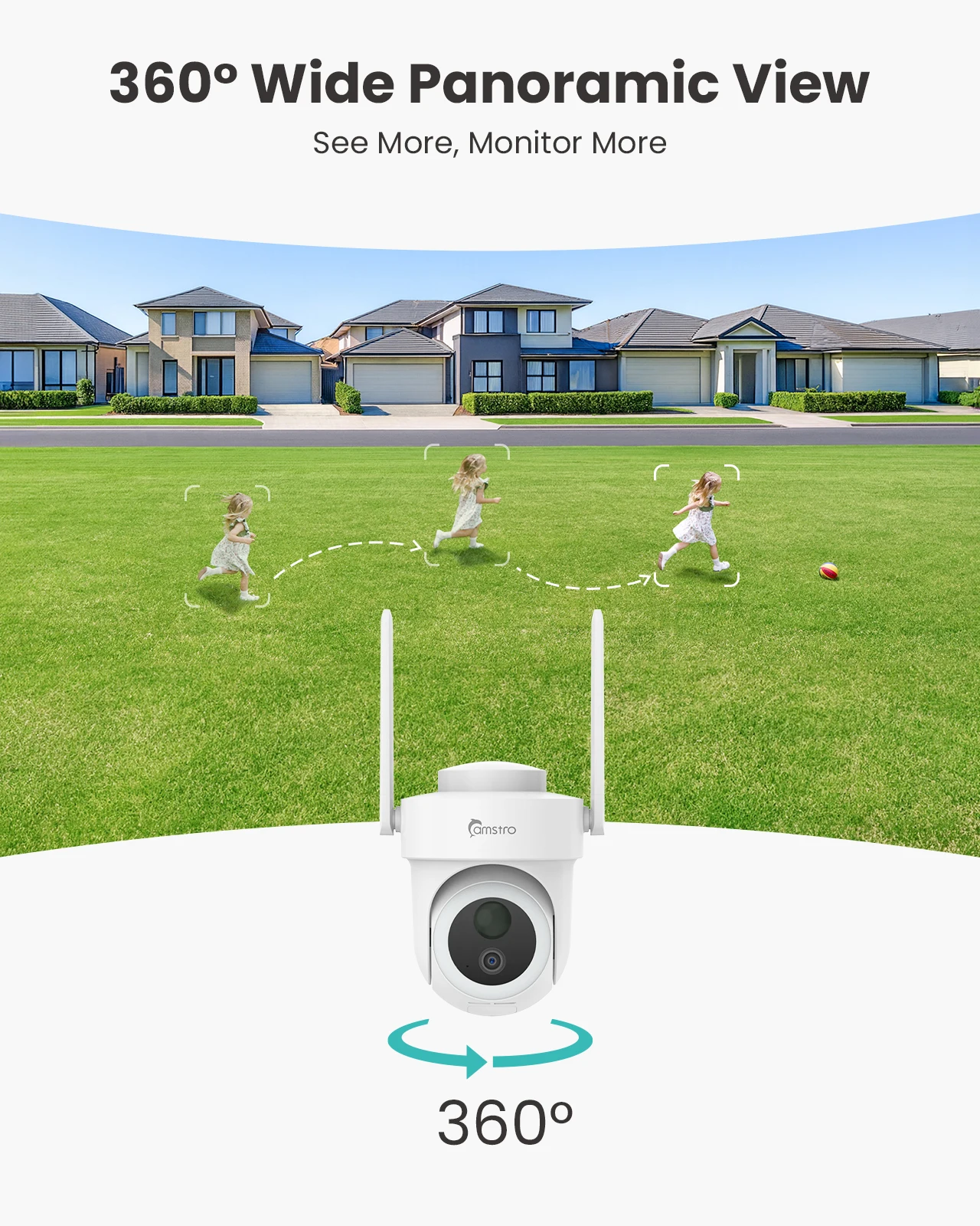 Camstro 4k solar camera outdoor wireless 4CH NVR Full-color night vision 2.4G 5G WIFI Camera PIR Two-way voice WiFi PT Camera Outdoor ,Built-in 64GB SD card - Image 4