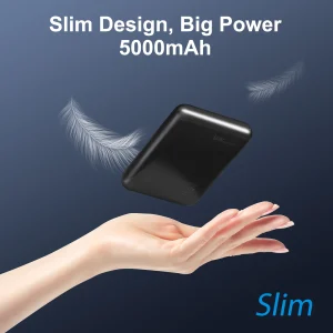 Magnetic Power Bank Portable 5000mAh Wireless Charger 20W With USB-C Cable For IPhone 16/15/14/13/12 Pro/Pro Max/Plus/Mini - Thumbnail Image 3