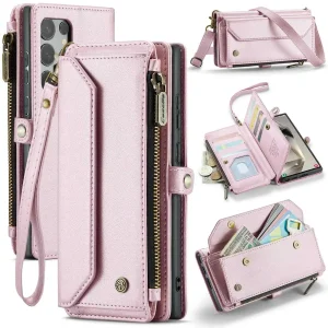 Crossbody for Samsung Galaxy S24 S23 Ultra S22 S21 S20 Case Wallet Card Holder - Thumbnail Image 7