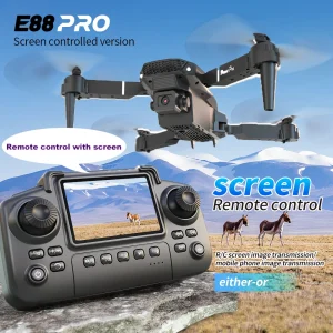 E88PRO Drone 8K 5G HD Dual Camera Aerial Photography Remote Control Screen Display Control Aircraft Quadcopter - Thumbnail Image 6