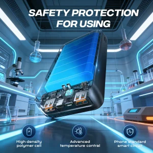 Hganus 50000mAh Powerbank 22.5W Fast Charge Protable Powerbank External Battery High Capacity For IPh xiaomi Samsung Outdoor Use - Thumbnail Image 7