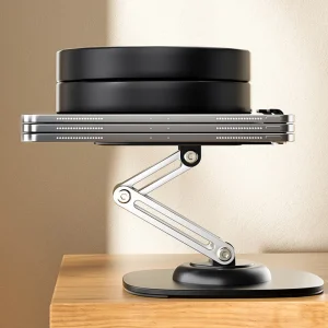 360° Rotation Portable Tablet Holder For Phone iPad iPhone 17 Xiaomi Folding Lazy Desktop Live Mobile Phone Stand Mount Bracket - Thumbnail Image 3