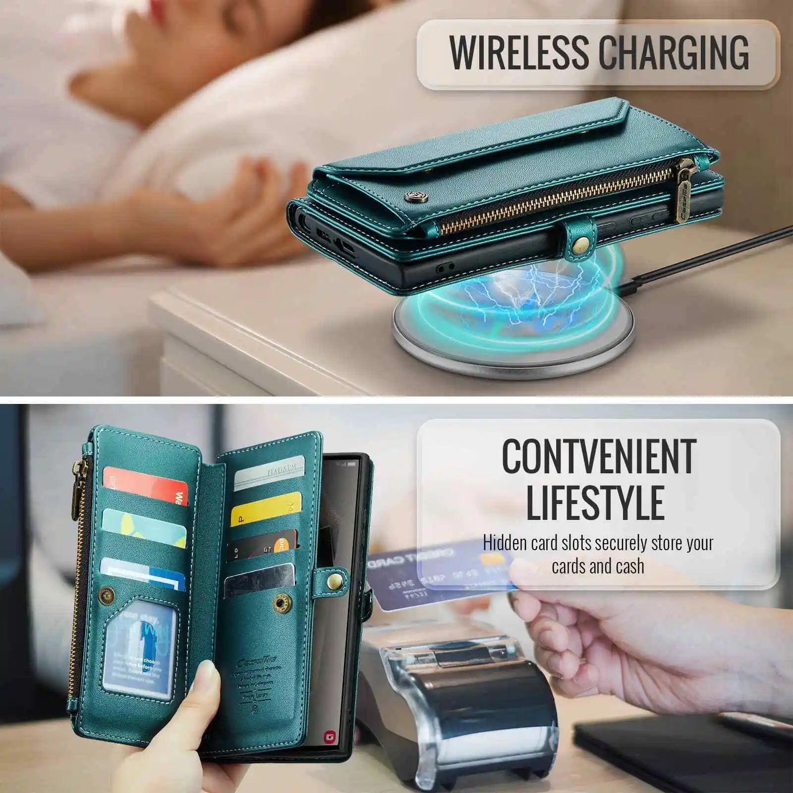 Crossbody for Samsung Galaxy S24 S23 Ultra S22 S21 S20 Case Wallet Card Holder - Image 6