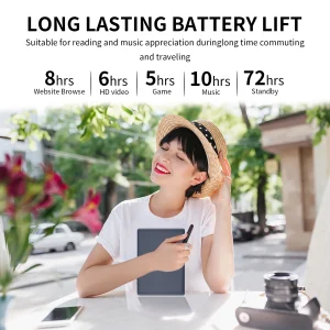 PRITOM 10 inch Tablet Android 13, 64GB, 512GB Expand, Quad-Core, 1280 * 800 HD IPS Screen, Dual Camera, Wi-Fi, Bluetooth, Black - Thumbnail Image 6