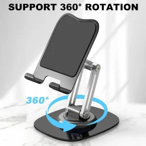 360° Rotation Portable Tablet Holder For Phone iPad iPhone 17 Xiaomi Folding Lazy Desktop Live Mobile Phone Stand Mount Bracket - Thumbnail Image 5