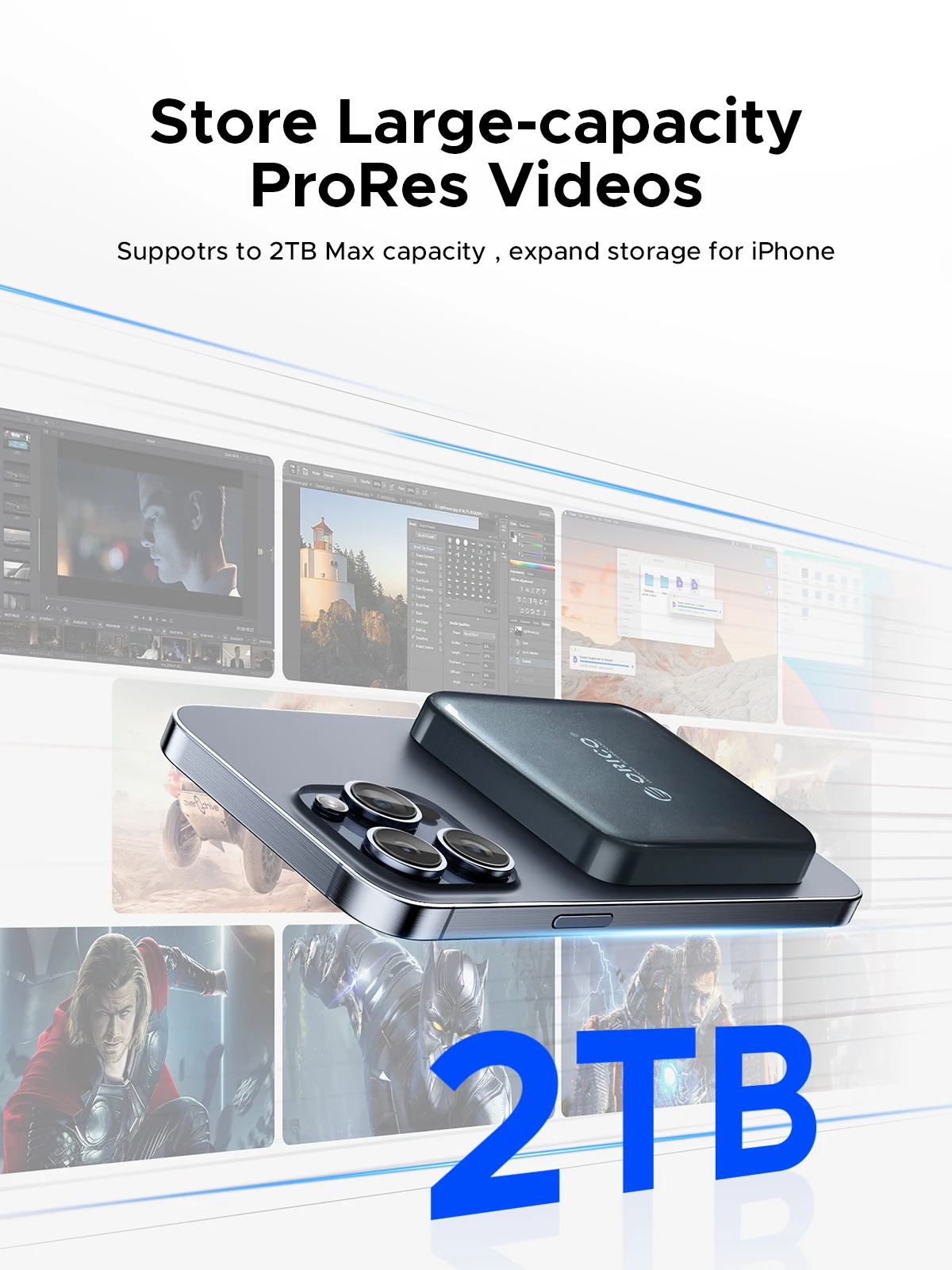 ORICO Magnetic Portable SSD USB3.2 20Gbps - Image 3