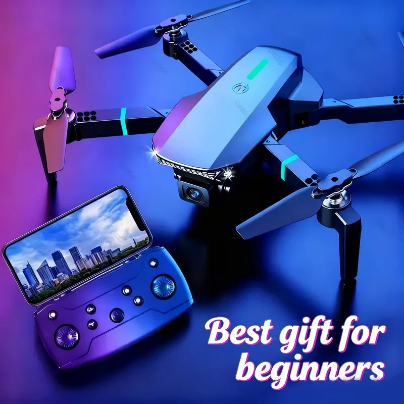 E88 Pro MAX Drone Offers Optional Screen Remote Control / Regular Remote Control / 3PS Battery, Dual Cameras, Two Batteries, Brushless Motor, Obstacle Avoidance Function, Foldable Quadcopter. LED Lights. Ideal Gift. Suitable for Beginners. - Image 2