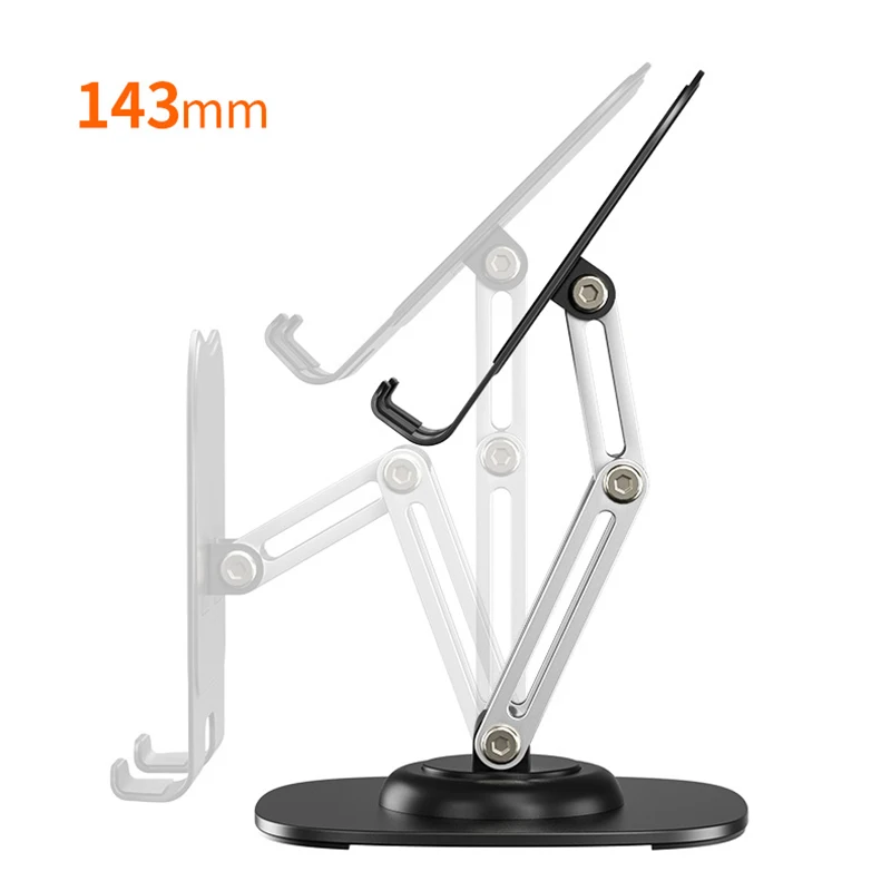 360° Rotation Portable Tablet Holder For Phone iPad iPhone 17 Xiaomi Folding Lazy Desktop Live Mobile Phone Stand Mount Bracket - Image 6