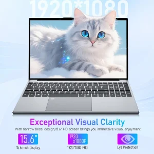 15.6 inch Intel Notebook PC Ultra Slim Laptop Intel Core I3 6100U 16GB RAM 1TB 2TB SSD Office Study Computer PC Windows 11 Pro - Thumbnail Image 2