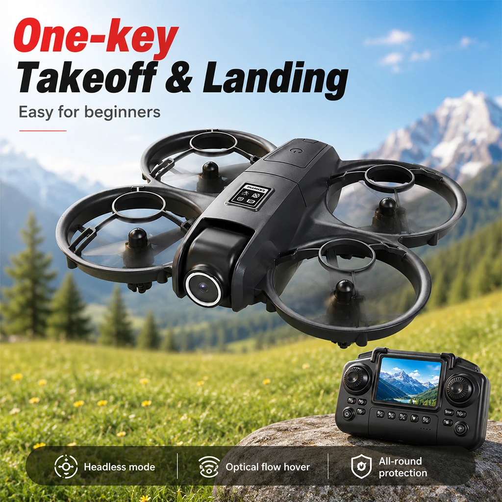 LY3 Portable Drone Dual Camera Aerial PLY3 Portable Drone Dual Camera Aerial Photography 2.4 Inch Screen Remote Control WIFI Image Transmissiohotography 2.4 Inch Screen Remote Control WIFI Image Transmission Optical Flow Hover Full Protection RC Drone Toy - Image 5
