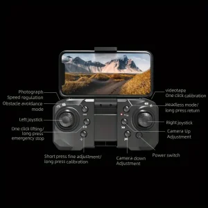 New Model Drone, Equipped with Three Cameras, High-definition Video Recording, Optical Flow Positioning, FPV, One-click Take-off And Landing, Optical Flow Positioning, Electrically Controlled Camera, Headless Mode, Three Flight Speed Settings - Thumbnail Image 4