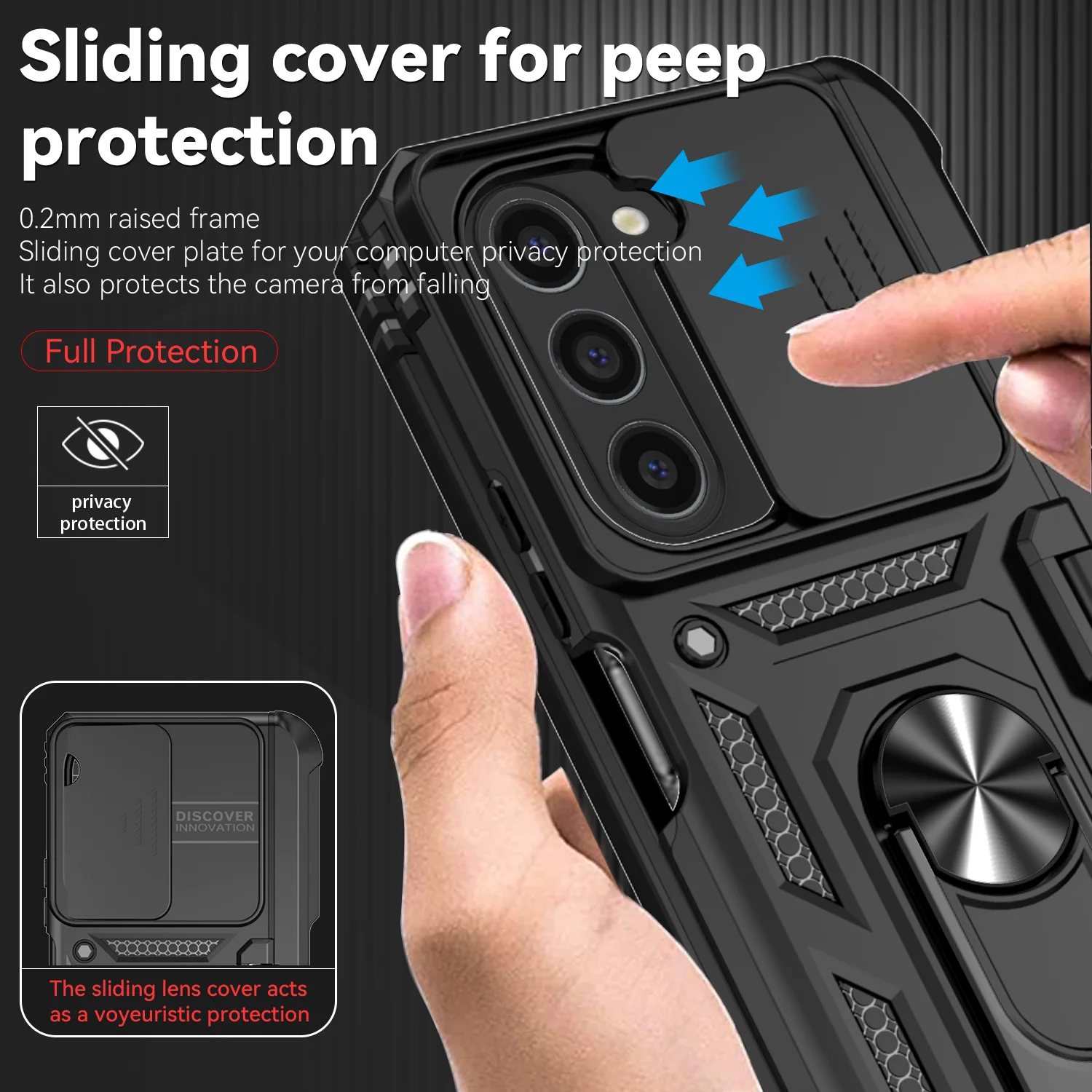 For Samsung Galaxy Z Fold 6 5 4 Phone Cases with Slide Lens Protective Cover Shockproof Camera Protector Case for Z Fold 6 5 4 - Image 6