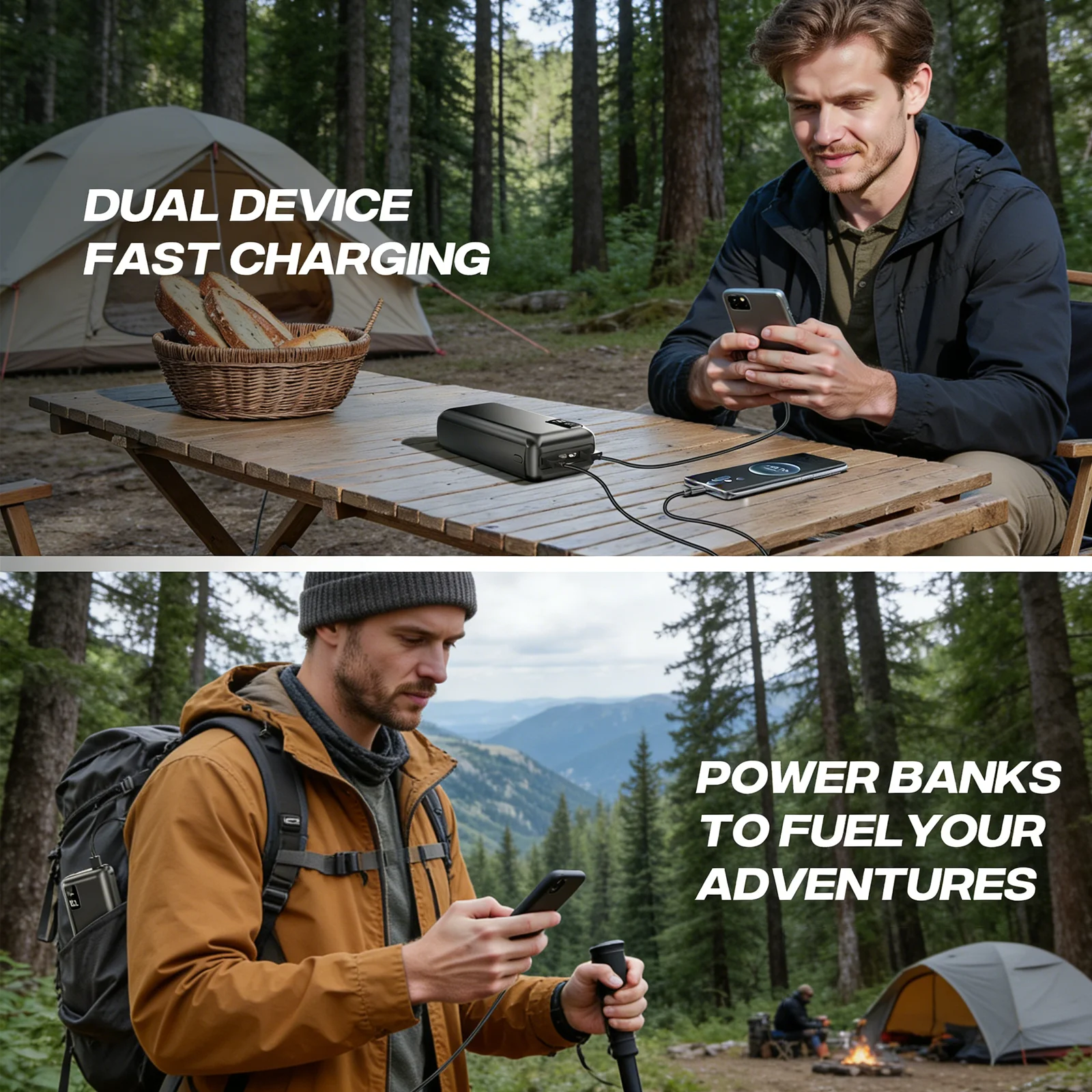 Hganus 50000mAh Powerbank 22.5W Fast Charge Protable Powerbank External Battery High Capacity For IPh xiaomi Samsung Outdoor Use - Image 5