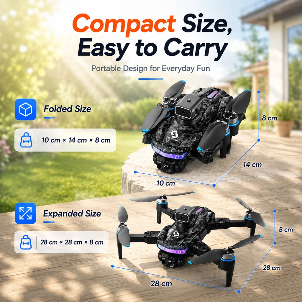 RC Drone Brushless Motor Low Noise Operation 360° Flip Dual HD Camera Smart Obstacle Avoidance Wifi 2.4G Screen Controller Drone Toy - Image 3