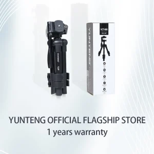 Professional desktop tripod, mobile phone and DSLR camera floor stand, high stability aluminum alloy material, high-quality and high load-bearing universal adjustment gimbal, can be used for DSLR cameras and mobile phones - Thumbnail Image 5