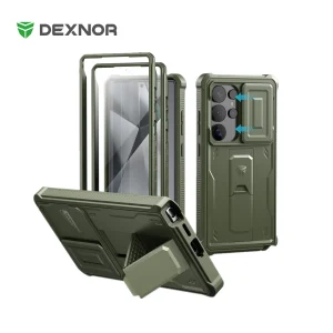 Dexnor For Samsung Galaxy S25/S25 Plus/S25 Ultra /S25 Edge 2025Case Full Body Shockproof Camera Cover &Built-in Screen Protector Kickstand
