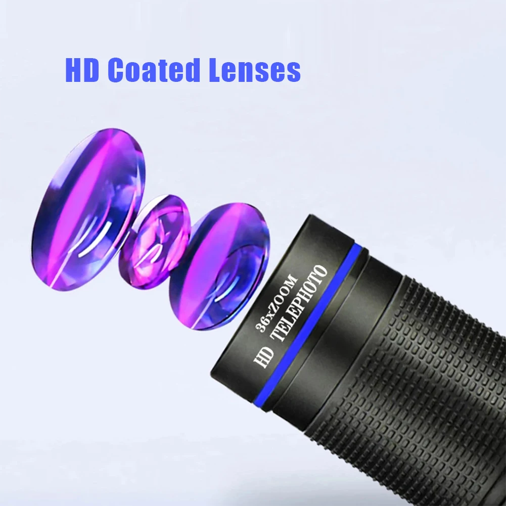 36X Telescope Zoom Lens Monocular Mobile Phone Camera Lenses for iPhone Samsung Smartphones For Camping Hunting Sports - Image 4