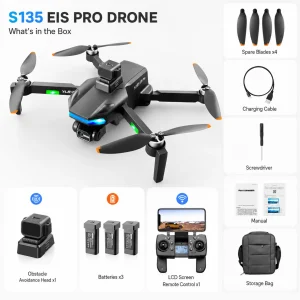 ZNLYRION S135 EIS PRO Drone with GPS Auto Return 8K HD Camera 360° Obstacle Avoidance, 5G WIFI FPV Brushless Motor - Thumbnail Image 6