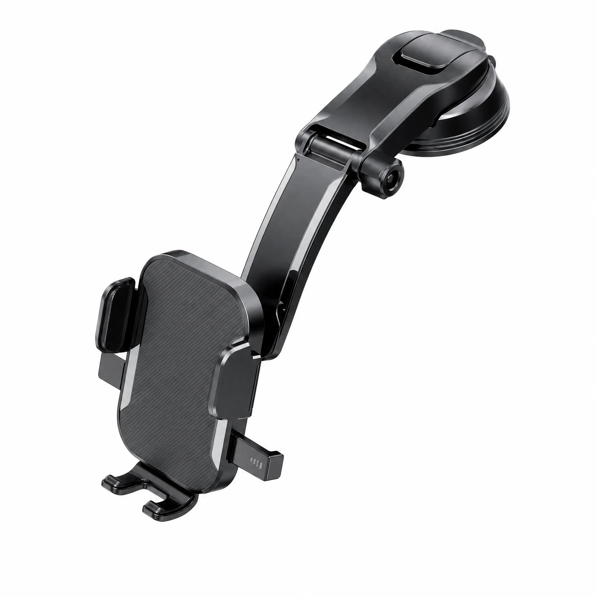 Dashboard Cell Phone Holder for Car, 360° Swivel Suction Cup Mount with Bottom Support, Non-Slip Phone Stand Allows Charging Port Access - Image 1