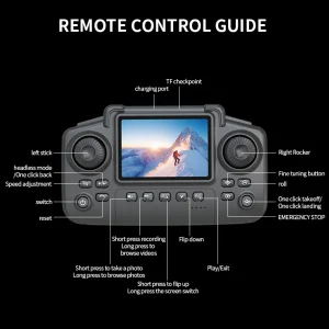 E88 Pro MAX Drone Offers Optional Screen Remote Control / Regular Remote Control / 3PS Battery, Dual Cameras, Two Batteries, Brushless Motor, Obstacle Avoidance Function, Foldable Quadcopter. LED Lights. Ideal Gift. Suitable for Beginners. - Thumbnail Image 5