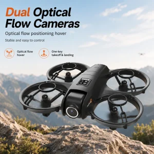 LY3 Portable Drone Dual Camera Aerial PLY3 Portable Drone Dual Camera Aerial Photography 2.4 Inch Screen Remote Control WIFI Image Transmissiohotography 2.4 Inch Screen Remote Control WIFI Image Transmission Optical Flow Hover Full Protection RC Drone Toy - Thumbnail Image 3