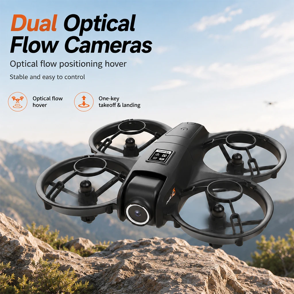 LY3 Portable Drone Dual Camera Aerial PLY3 Portable Drone Dual Camera Aerial Photography 2.4 Inch Screen Remote Control WIFI Image Transmissiohotography 2.4 Inch Screen Remote Control WIFI Image Transmission Optical Flow Hover Full Protection RC Drone Toy - Image 3