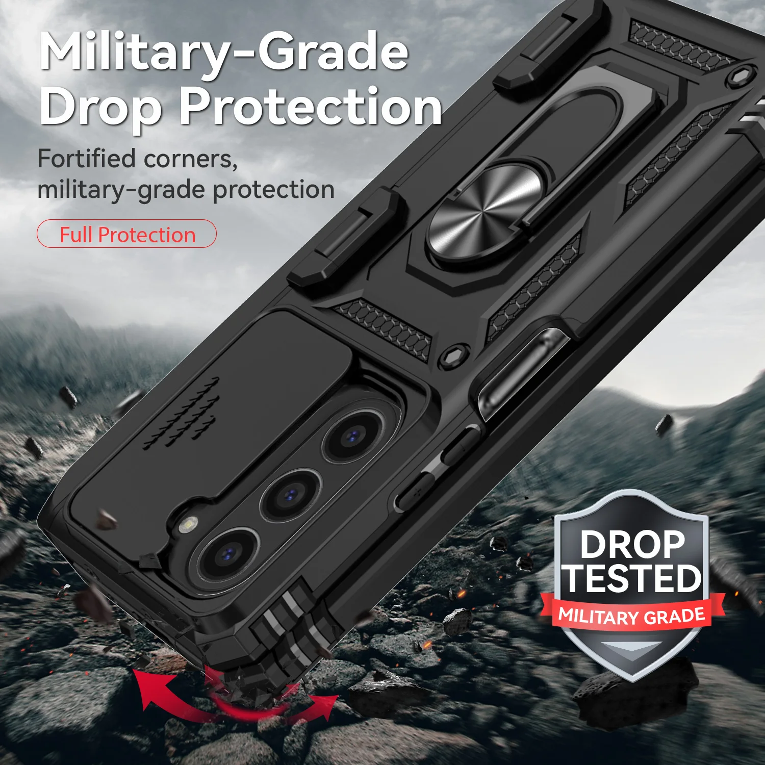 For Samsung Galaxy Z Fold 6 5 4 Phone Cases with Slide Lens Protective Cover Shockproof Camera Protector Case for Z Fold 6 5 4 - Image 7