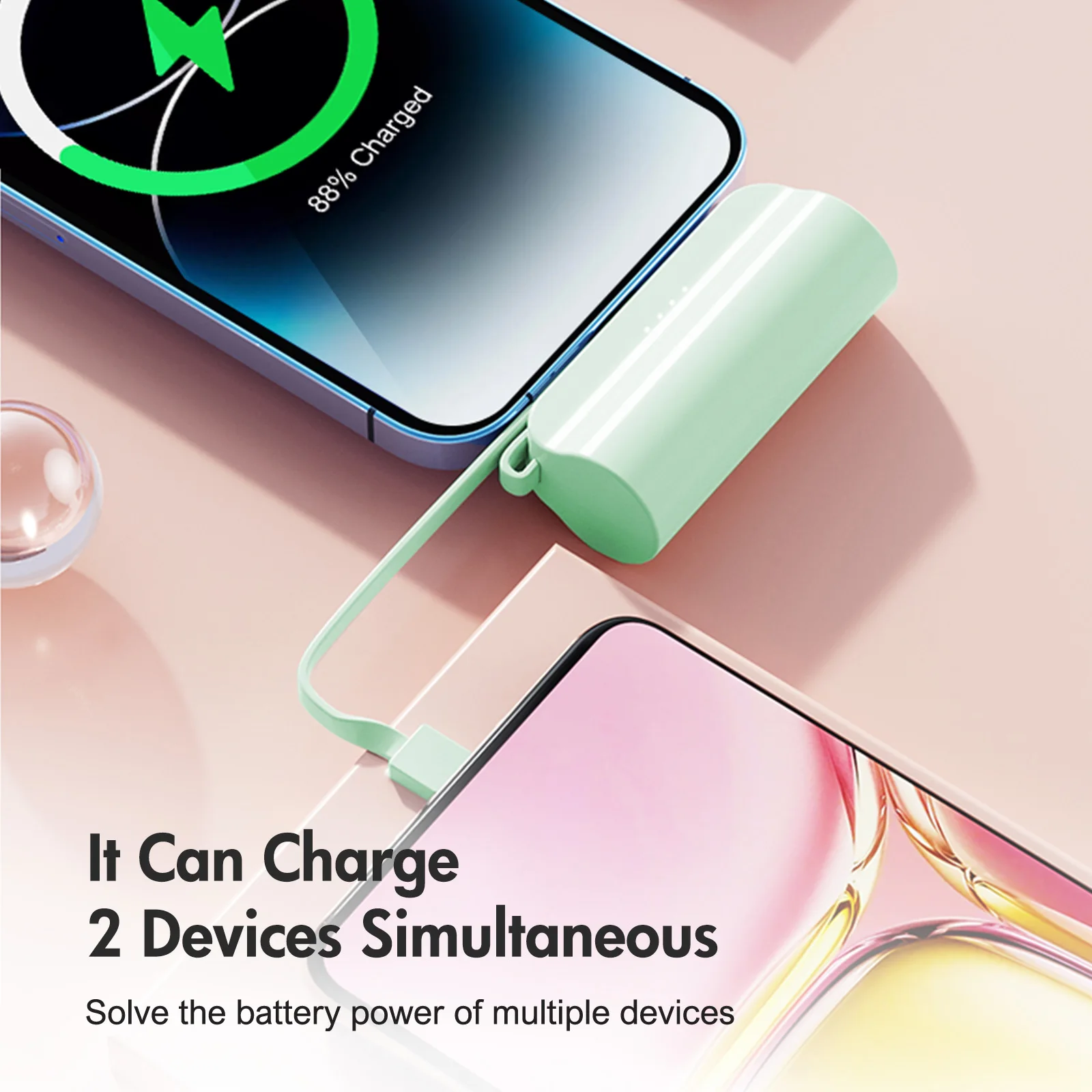 Mini Power Bank Portable 4500mAh Power Phone Charger Capsule Dual USB-C Ports For IPhone16/ 15/15 plus/15 pro/15 pro Max/Android - Image 7