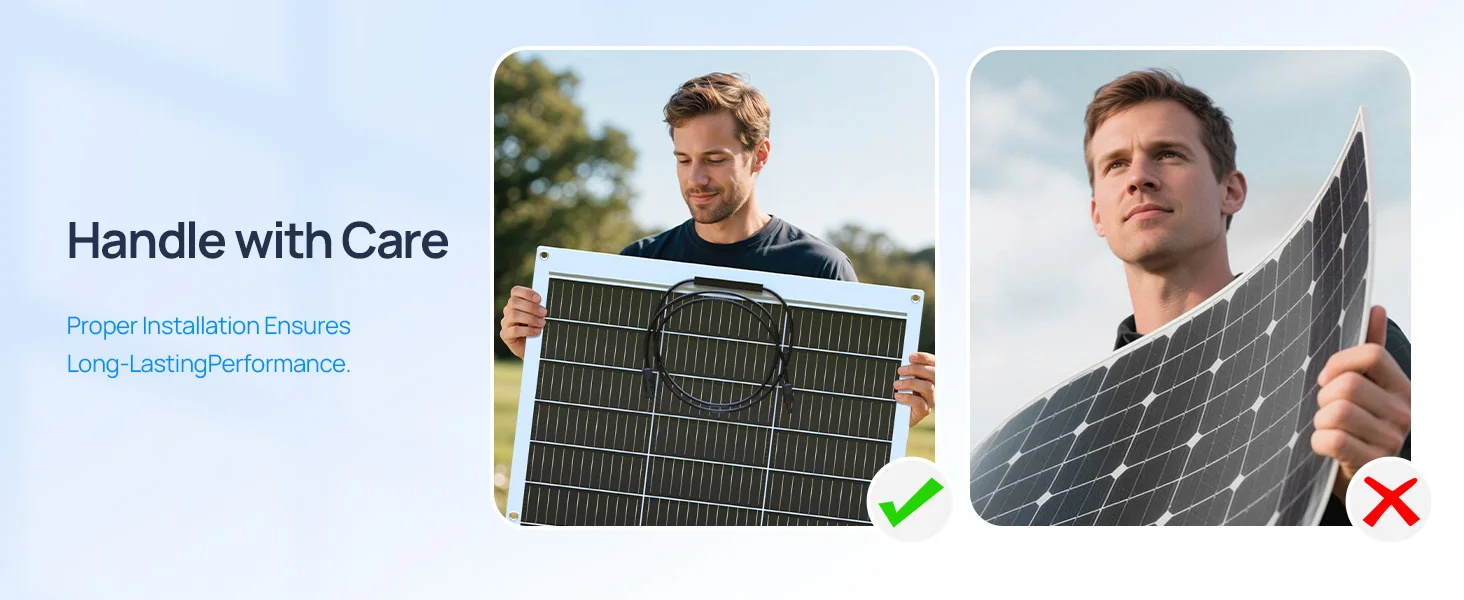 ECO-WORTHY 130 Watt 12BB Flexible Solar Panels,23.5% High-Efficiency Waterproof Monocrystalline Lightweight Solar Panel for RV - Image 8