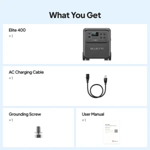 BLUETTI Elite 400 3840Wh Solar Generator with 200W/350W Solar Panels Kit High Capacity Portable Power Station for Home Backup - Thumbnail Image 7