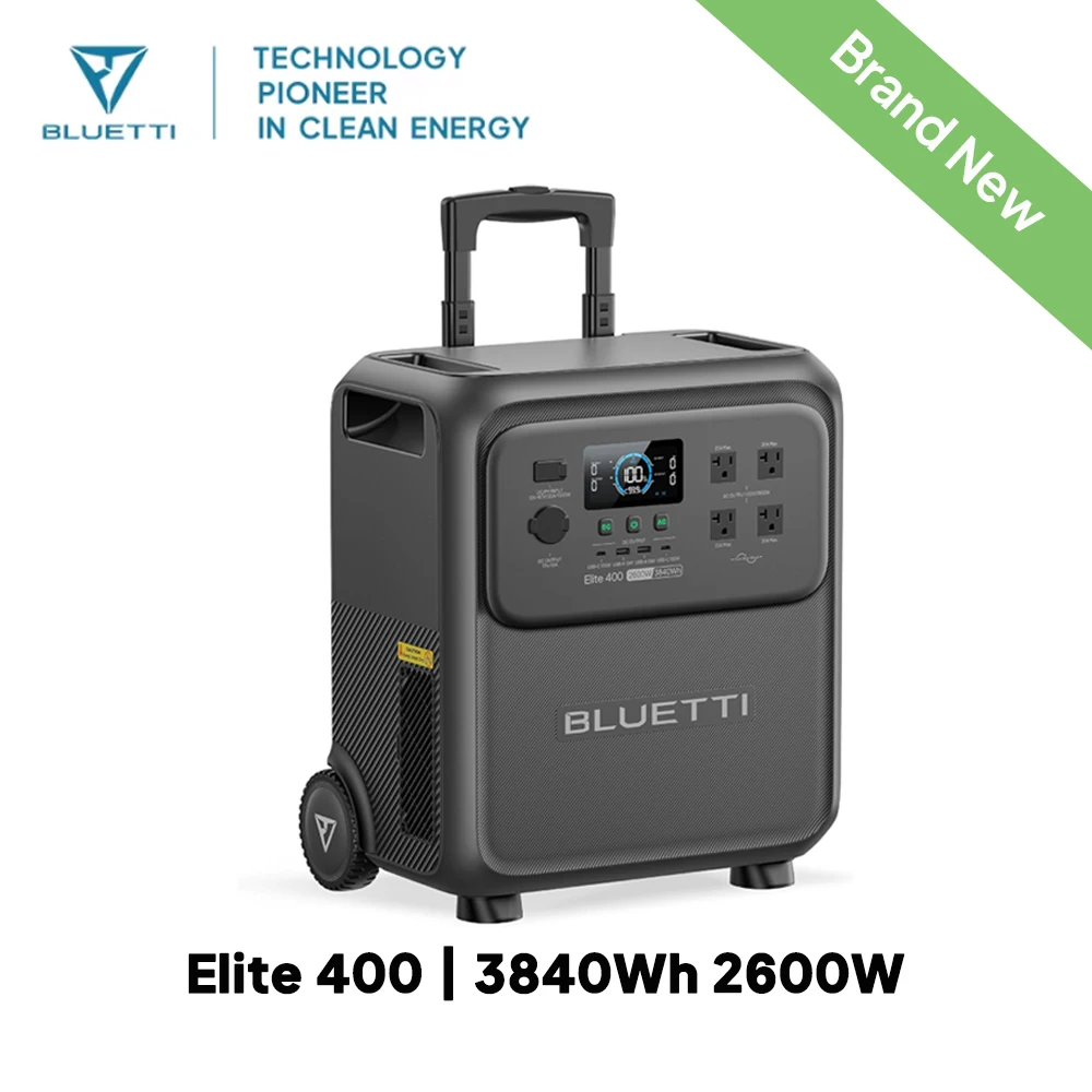 BLUETTI Elite 400 Portable Power Station | 3840Wh 2600W High Capacity Solar Generator for Home Backup Outdoor Camping RV Travel - Image 2