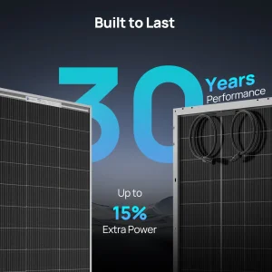 ECO-WORTHY 200W Solar Panel N-Type, 2PCS 100 Watt 12V Solar Panel with 25% Efficiency,200W N-Type 16BB Solar Panels for RV,Marine, Rooftop,Trailer Camper,Farm and Other Off-Grid System - Thumbnail Image 2