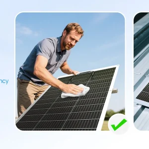 ECO-WORTHY 130 Watt 12BB Flexible Solar Panels,23.5% High-Efficiency Waterproof Monocrystalline Lightweight Solar Panel for RV - Thumbnail Image 7
