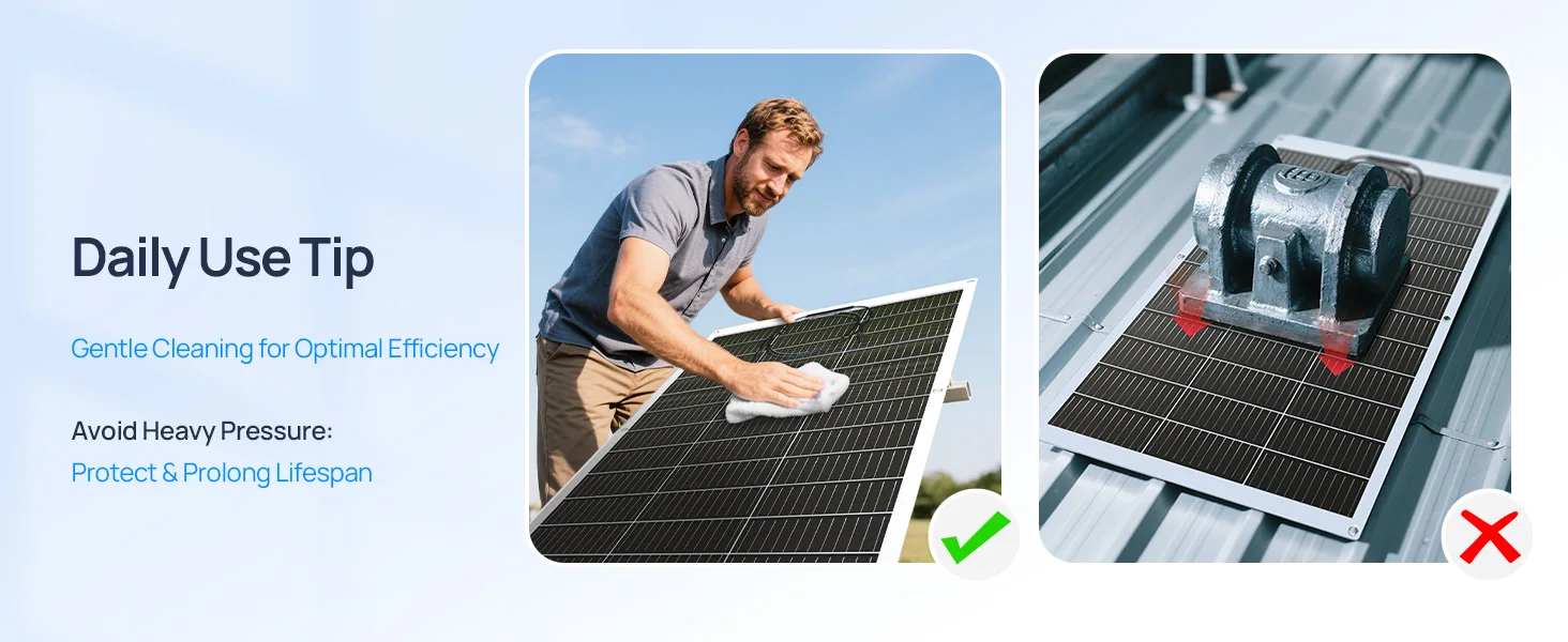 ECO-WORTHY 130 Watt 12BB Flexible Solar Panels,23.5% High-Efficiency Waterproof Monocrystalline Lightweight Solar Panel for RV - Image 7