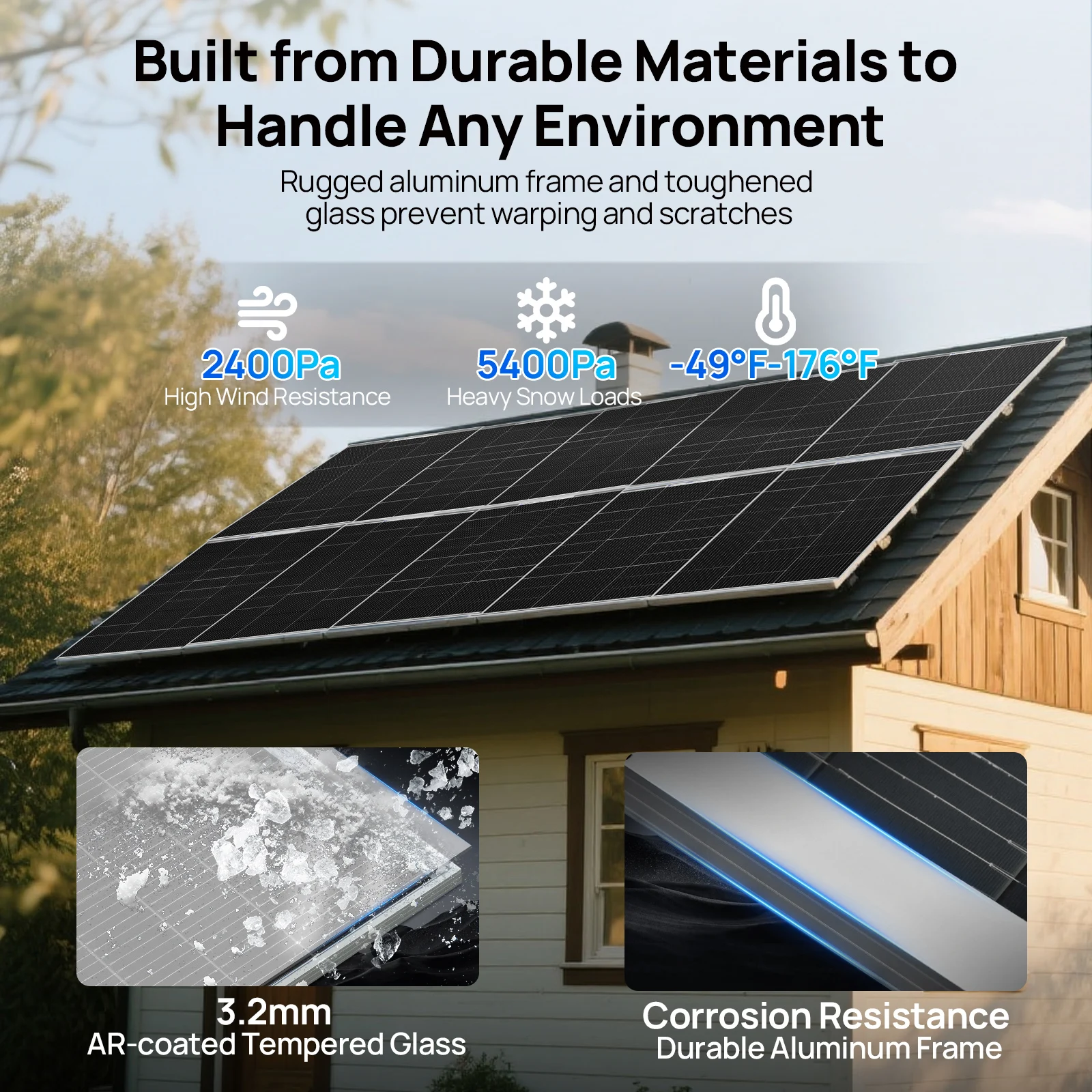 ECO-WORTHY 200W Solar Panel N-Type, 2PCS 100 Watt 12V Solar Panel with 25% Efficiency,200W N-Type 16BB Solar Panels for RV,Marine, Rooftop,Trailer Camper,Farm and Other Off-Grid System - Image 8