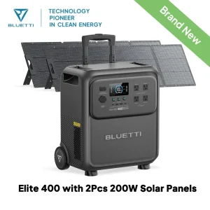 BLUETTI Elite 400 3840Wh Solar Generator with 200W/350W Solar Panels Kit High Capacity Portable Power Station for Home Backup - Thumbnail Image 2