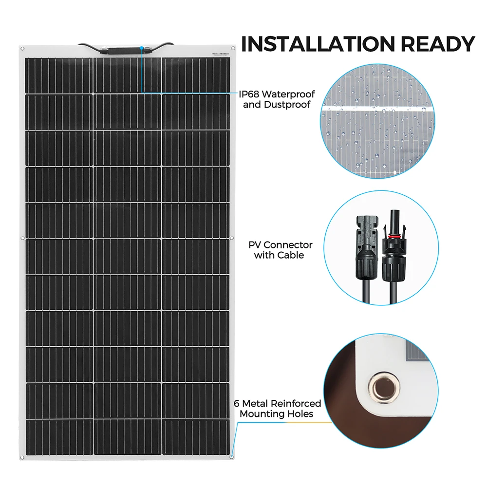Boguang 120W Photovoltaic Solar Panel Monocrystalline Cell 120W Lightweight Flexible Solar Panels Module 18V for 12V Charger - Image 7