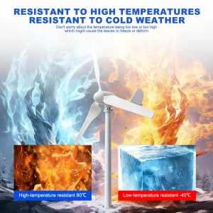 US 5000W Horizontal Wind Turbine 12V/24V/48V Low-Noise Household 220V Gentle Breeze Starter With Free Charging Controller - Thumbnail Image 3