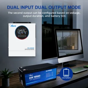 Anern 220V~240V Off-Grid 12Kw Hybrid Solar Inverter Mppt 120A 48V Pure Sine Wave Solar Inversor for Home Electrical System - Thumbnail Image 6