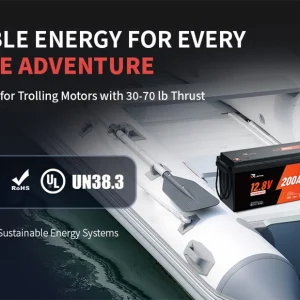 RVLithTime 12V 200Ah LiFePO4 Deep Cycle Battery 2560Wh with 200A BMS Low Temperature Cut-off 6000+ Cycles IP65 Waterproof Lithium Battery for RV Marine Travel Trailer & Off-Grid - Thumbnail Image 7