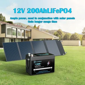 3 Pack /2 Pack/1 Pack 12.8V 200Ah LiFePO4 Lithium Iron Phosphate Battery Built-in BMS Deep Cycle Rechargeable Lithium Battery for Solar Panel RV Camper Boat Yacht Off-Grid Household Energy Storage - Thumbnail Image 3