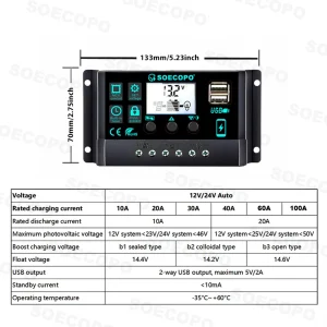 Build Your Own 10,000W Peak Solar Generator, Batteries Sold Separately. This Is A Solar Generator Kit 1000W Photovoltaic System (2x500W Panels) Inverter 12V 110V 100A Controller Home - Thumbnail Image 7
