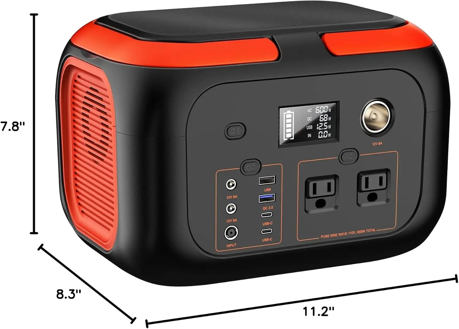 600W/300W/200W/120W Portable Power Station,110V AC Outlets Solar Generator Storage Energy Power Bank For Camping Travel RV Home - Image 9