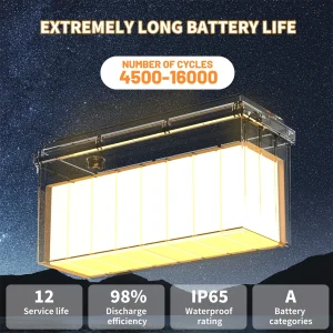 RVLithTime 12V 200Ah LiFePO4 Deep Cycle Battery 2560Wh with 200A BMS Low Temperature Cut-off 6000+ Cycles IP65 Waterproof Lithium Battery for RV Marine Travel Trailer & Off-Grid - Thumbnail Image 5